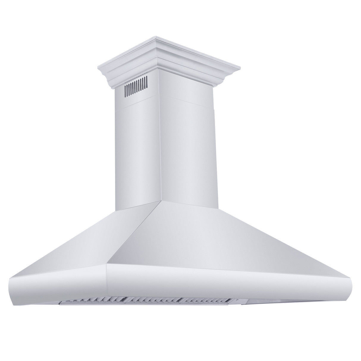 ZLINE 30" Professional Convertible Vent Wall Mount Range Hood in Stainless Steel with Crown Molding (587CRN-30)