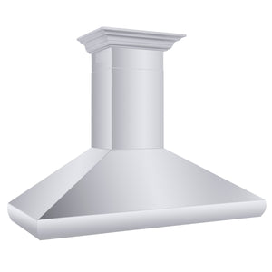 ZLINE 30" Professional Convertible Vent Wall Mount Range Hood in Stainless Steel with Crown Molding (587CRN-30)