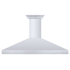 ZLINE 42" Professional Convertible Vent Wall Mount Range Hood in Stainless Steel with Crown Molding (597CRN-42)