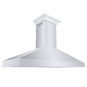 ZLINE 30" Professional Convertible Vent Wall Mount Range Hood in Stainless Steel with Crown Molding (587CRN-30)