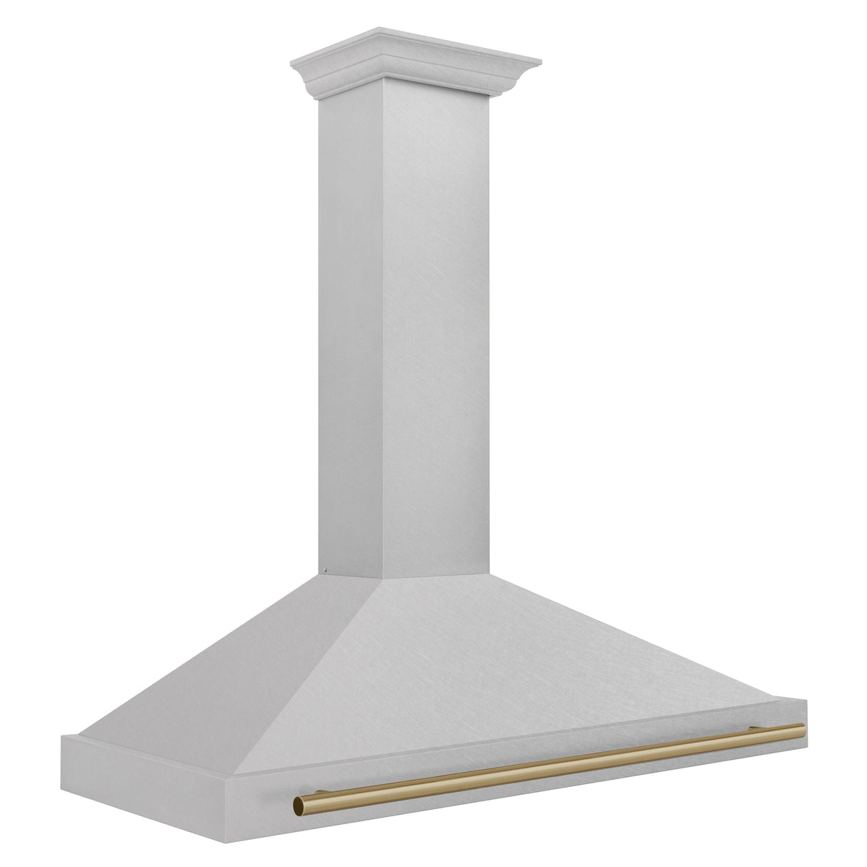 ZLINE 48" Autograph Edition Fingerprint Resistant Stainless Steel Range Hood with Gold Handle (KB4SNZ-48-G)