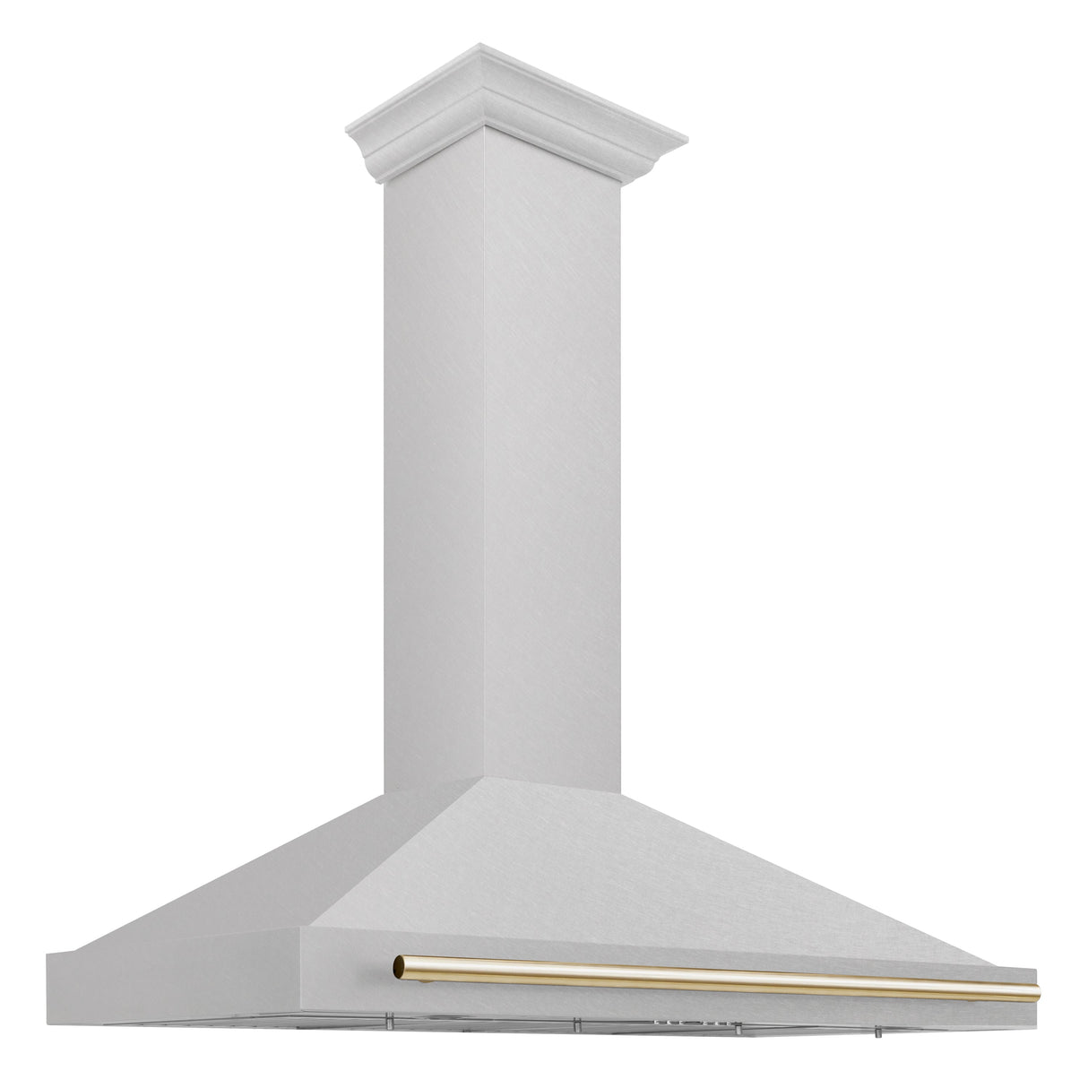 ZLINE 48" Autograph Edition Fingerprint Resistant Stainless Steel Range Hood with Gold Handle (KB4SNZ-48-G)