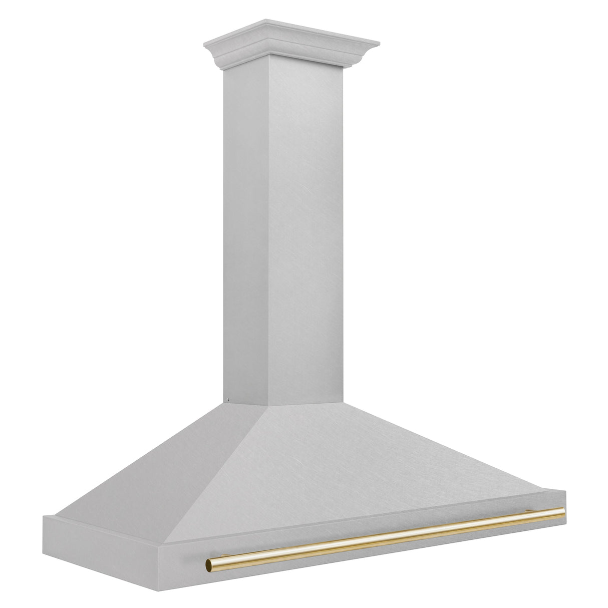 ZLINE 48" Autograph Edition Fingerprint Resistant Stainless Steel Range Hood with Gold Handle (KB4SNZ-48-G)