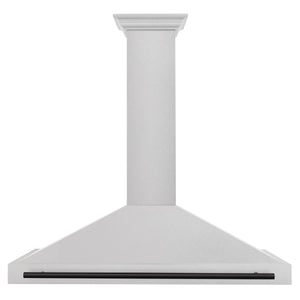 ZLINE 48" Autograph Edition Fingerprint Resistant Stainless Steel Range Hood with Matte Black Handle (KB4SNZ-48-MB)