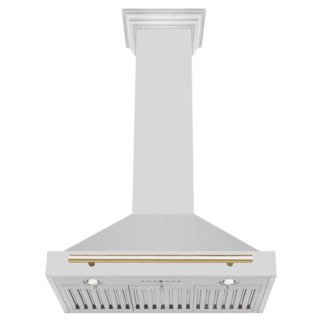 ZLINE 30" Autograph Edition Stainless Steel Range Hood with Stainless Steel Shell and Champagne Bronze Accents (KB4STZ-30-CB)