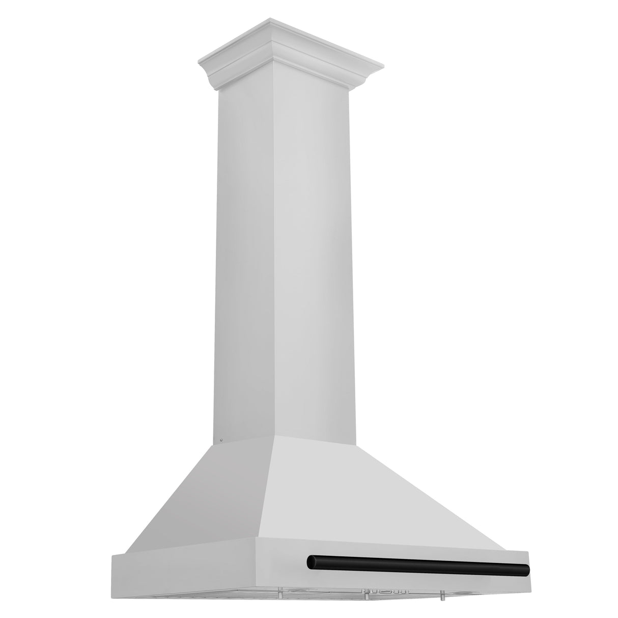 ZLINE 30" Autograph Edition Stainless Steel Range Hood with Stainless Steel Shell and Matte Black Accents (KB4STZ-30-MB)