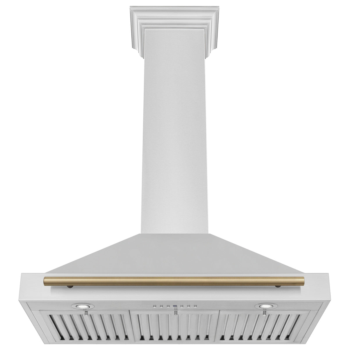 ZLINE 36" Autograph Edition Stainless Steel Range Hood with Stainless Steel Shell and Gold Accents (KB4STZ-36-G)