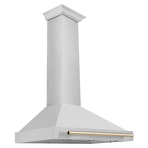 ZLINE 36" Autograph Edition Stainless Steel Range Hood with Stainless Steel Shell and Champagne Bronze Accents (KB4STZ-36-CB)