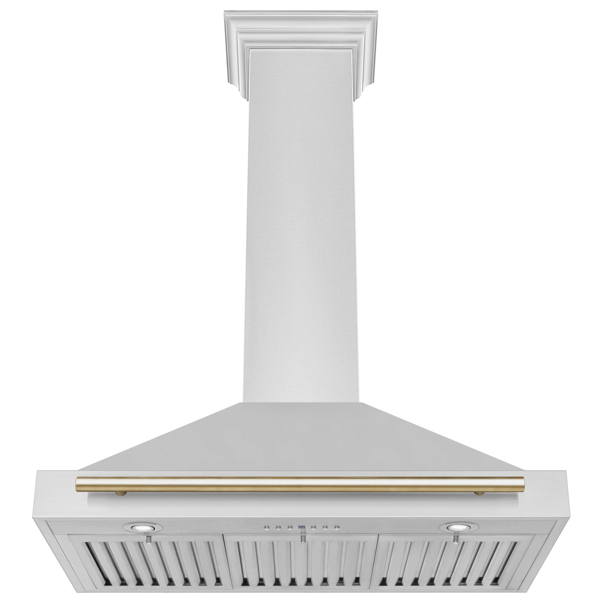 ZLINE 36" Autograph Edition Stainless Steel Range Hood with Stainless Steel Shell and Gold Accents (KB4STZ-36-G)