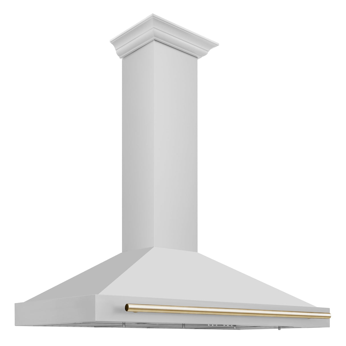 ZLINE 48" Autograph Edition Stainless Steel Range Hood with Stainless Steel Shell and Champagne Bronze Accents (KB4STZ-48-CB)