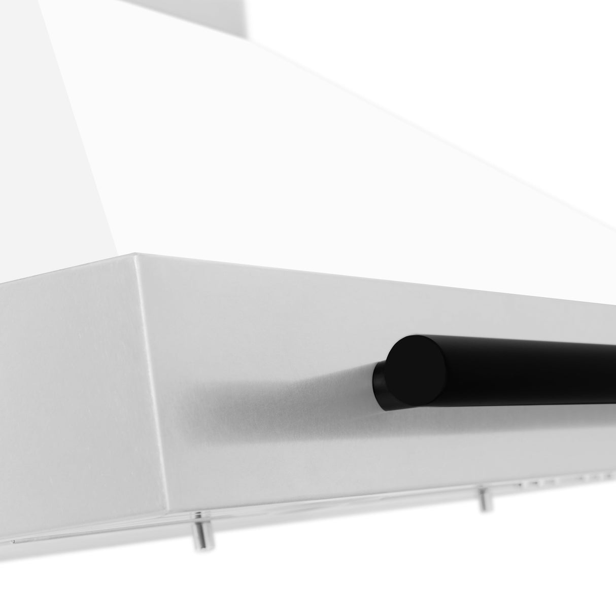 ZLINE 30" Autograph Edition Stainless Steel Range Hood with White Matte Shell and Matte Black Accents (KB4STZ-WM30-MB)