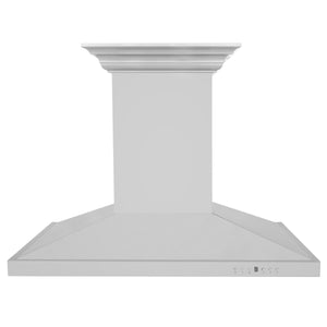 ZLINE 36" CrownSound Ducted Vent Island Mount Range Hood in Stainless Steel with Built-in Bluetooth Speakers (GL2iCRN-BT-36)