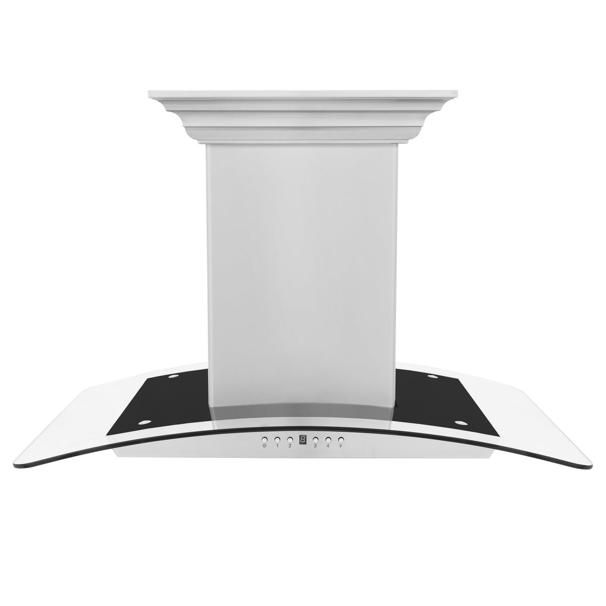 ZLINE 30" CrownSound Ducted Vent Island Mount Range Hood in Stainless Steel with Built-in Bluetooth Speakers (GL5iCRN-BT-30)