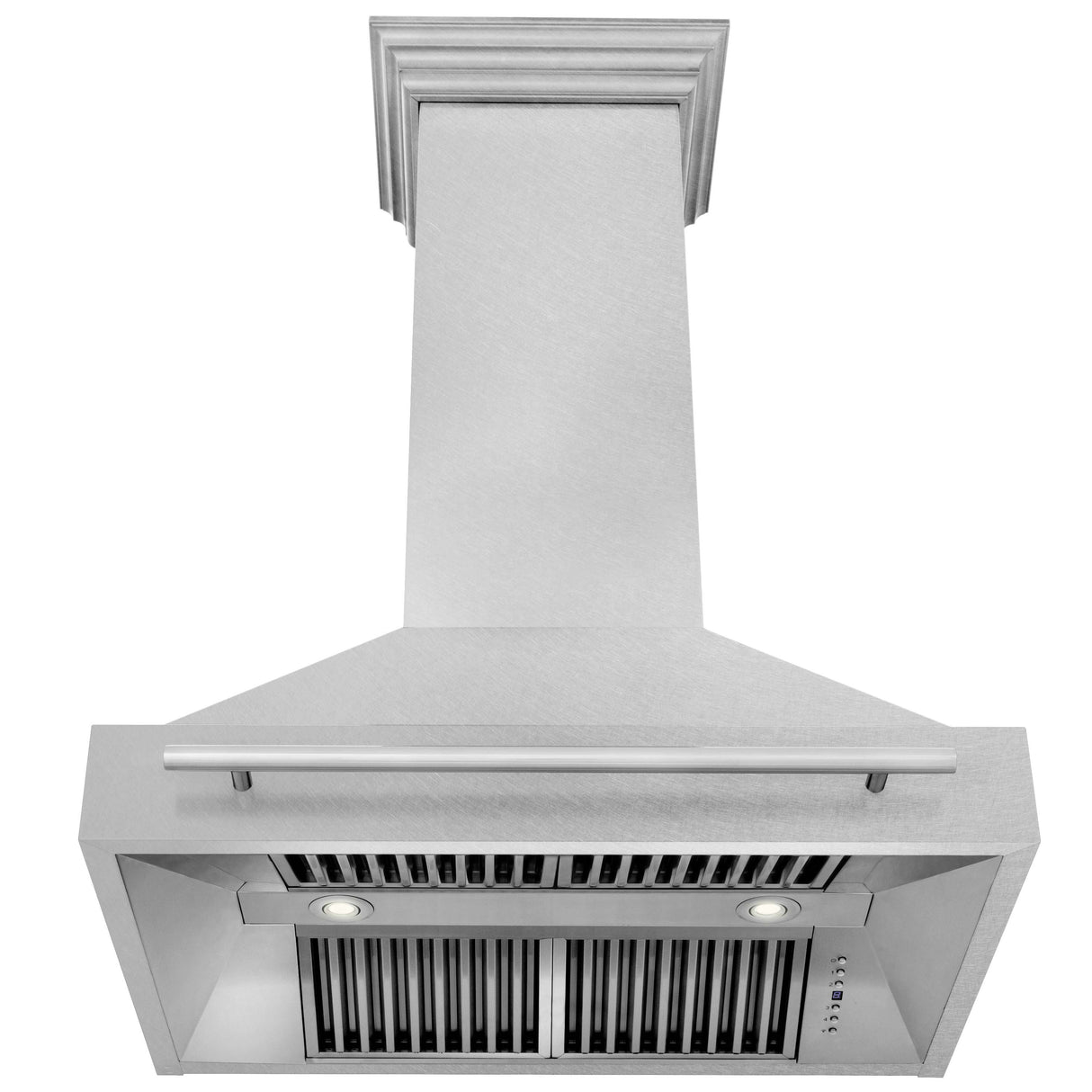 ZLINE 36" Fingerprint Resistant Stainless Steel Range Hood with White Matte Shell (8654SNX-WM-36)