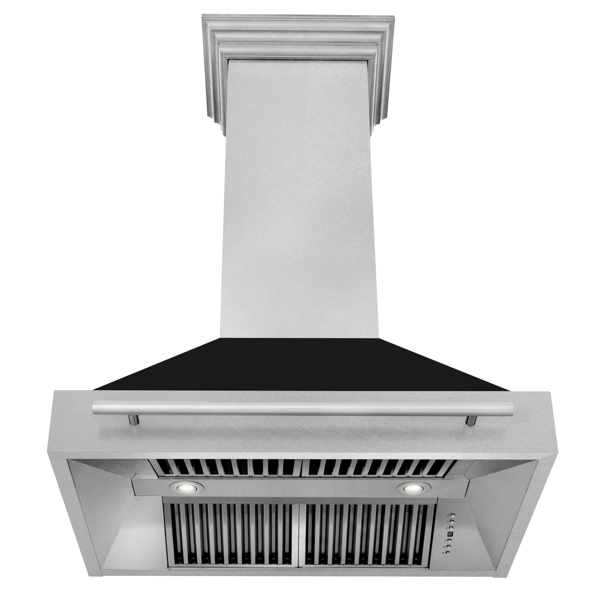 ZLINE 36" Fingerprint Resistant Stainless Steel Range Hood with White Matte Shell (8654SNX-WM-36)