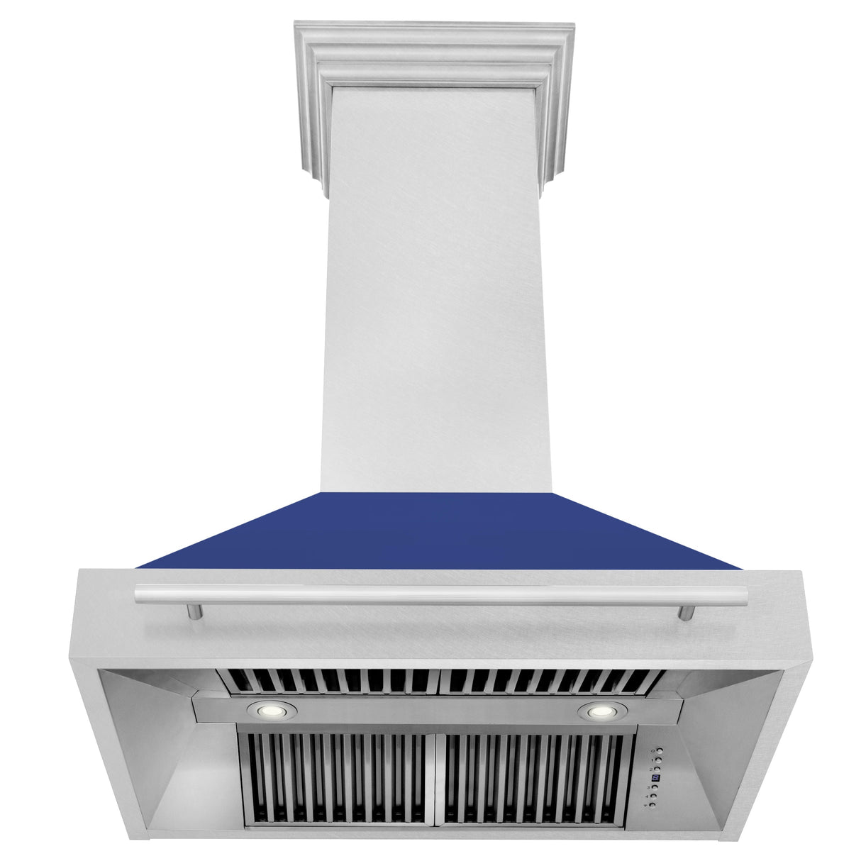 ZLINE 36" Fingerprint Resistant Stainless Steel Range Hood with White Matte Shell (8654SNX-WM-36)