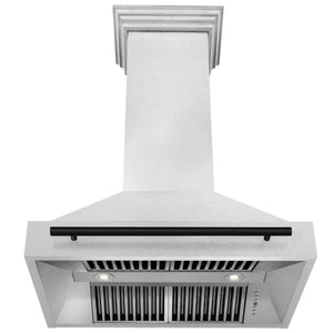 ZLINE 36" Autograph Edition Fingerprint Resistant Stainless Steel Range Hood with Gold Handle (8654SNZ-36-G)