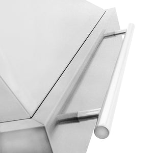 ZLINE 30" Fingerprint Resistant Stainless Steel Range Hood with White Matte Shell (8654SNX-WM-30)