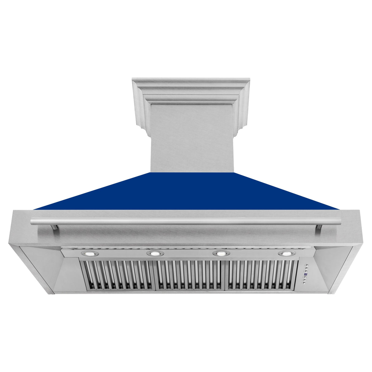 ZLINE 48" Fingerprint Resistant Stainless Steel Range Hood with White Matte Shell (8654SNX-WM-48)