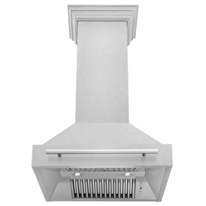 ZLINE 30" Fingerprint Resistant Stainless Steel Range Hood with Black Matte Shell (8654SNX-BLM-30)