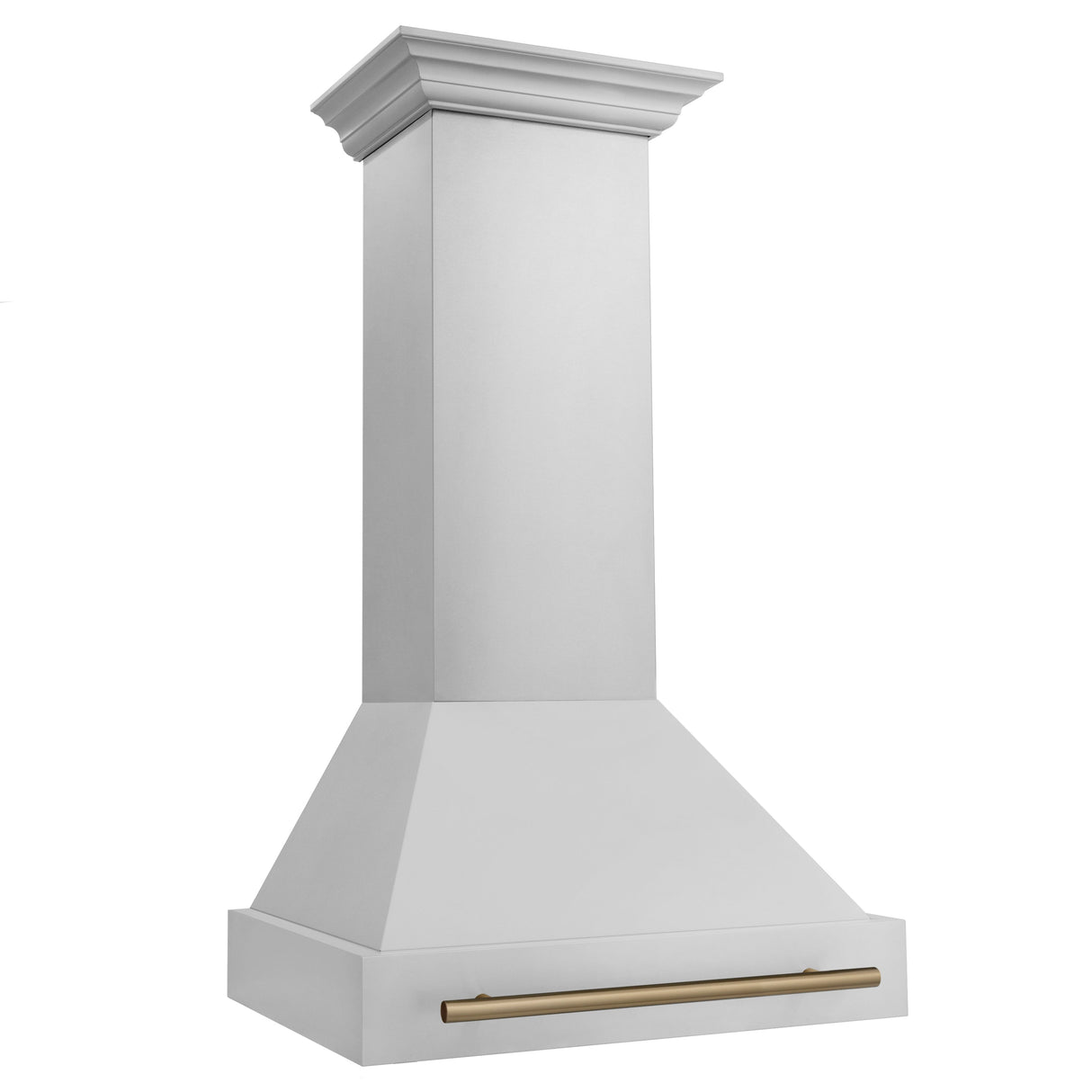 ZLINE 30" Autograph Edition Stainless Steel Range Hood with Stainless Steel Shell and Gold Handle (8654STZ-30-G)