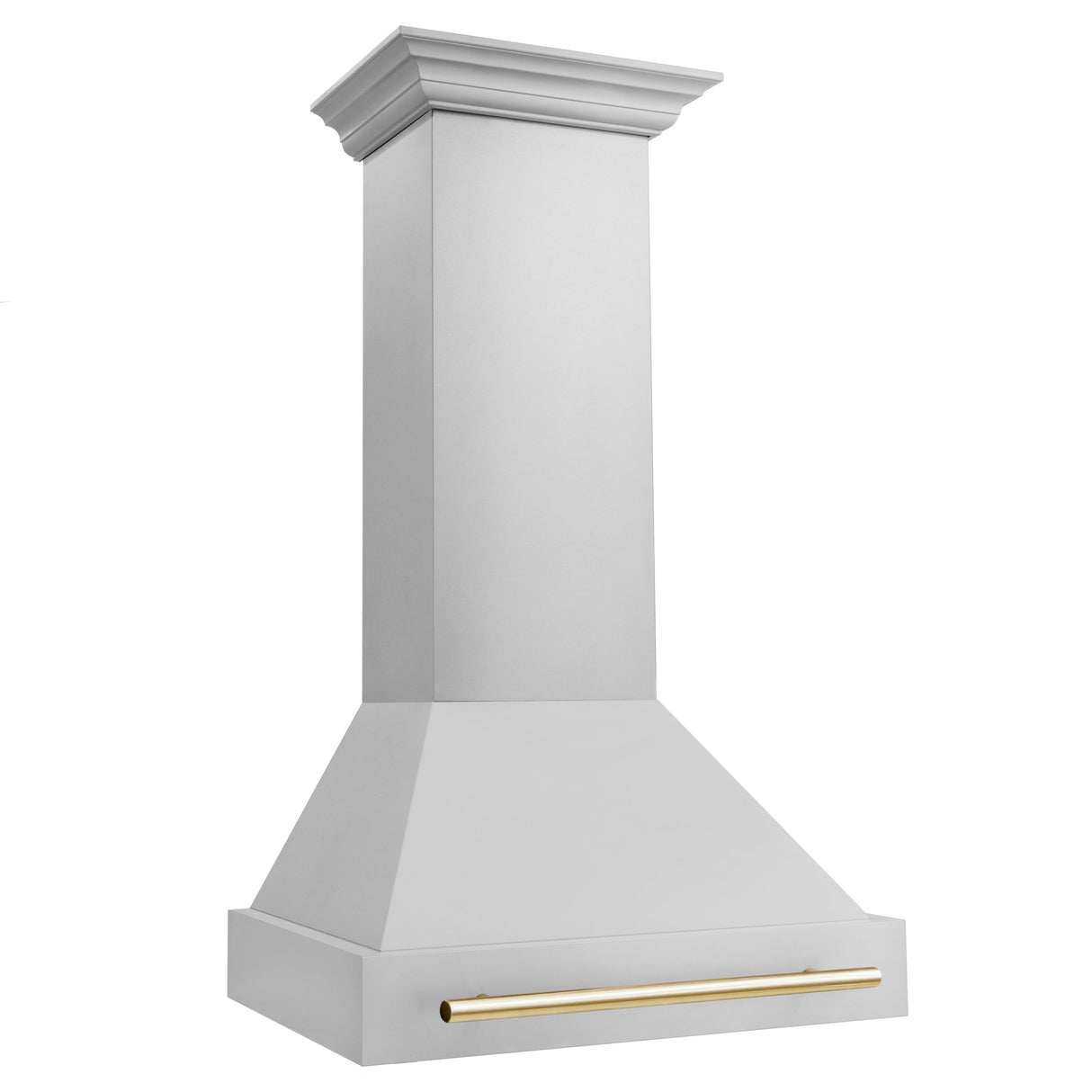 ZLINE 30" Autograph Edition Stainless Steel Range Hood with Stainless Steel Shell and Gold Handle (8654STZ-30-G)