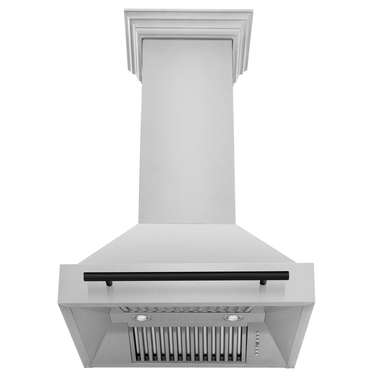 ZLINE 30" Autograph Edition Stainless Steel Range Hood with Stainless Steel Shell and Champagne Bronze Handle (8654STZ-30-CB)