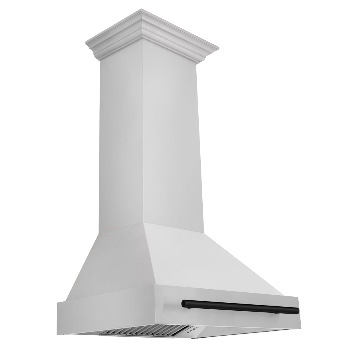 ZLINE 30" Autograph Edition Stainless Steel Range Hood with Stainless Steel Shell and Matte Black Handle (8654STZ-30-MB)