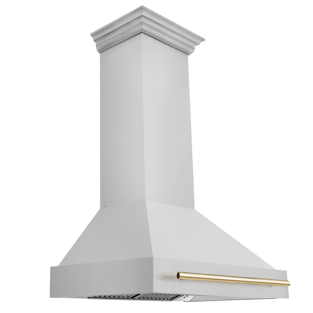 ZLINE 36" Autograph Edition Stainless Steel Range Hood with Stainless Steel Shell and Gold Handle (8654STZ-36-G)