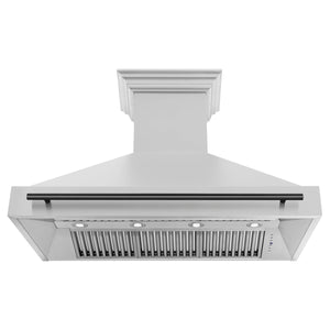 ZLINE 48" Autograph Edition Stainless Steel Range Hood with Stainless Steel Shell and Gold Handle (8654STZ-48-G)