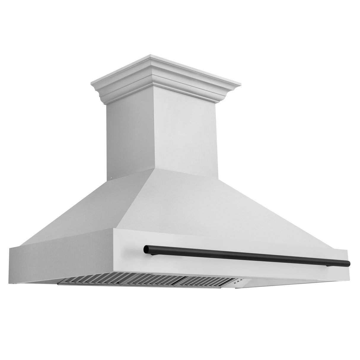 ZLINE 48" Autograph Edition Stainless Steel Range Hood with Stainless Steel Shell and Champagne Bronze Handle (8654STZ-48-CB)