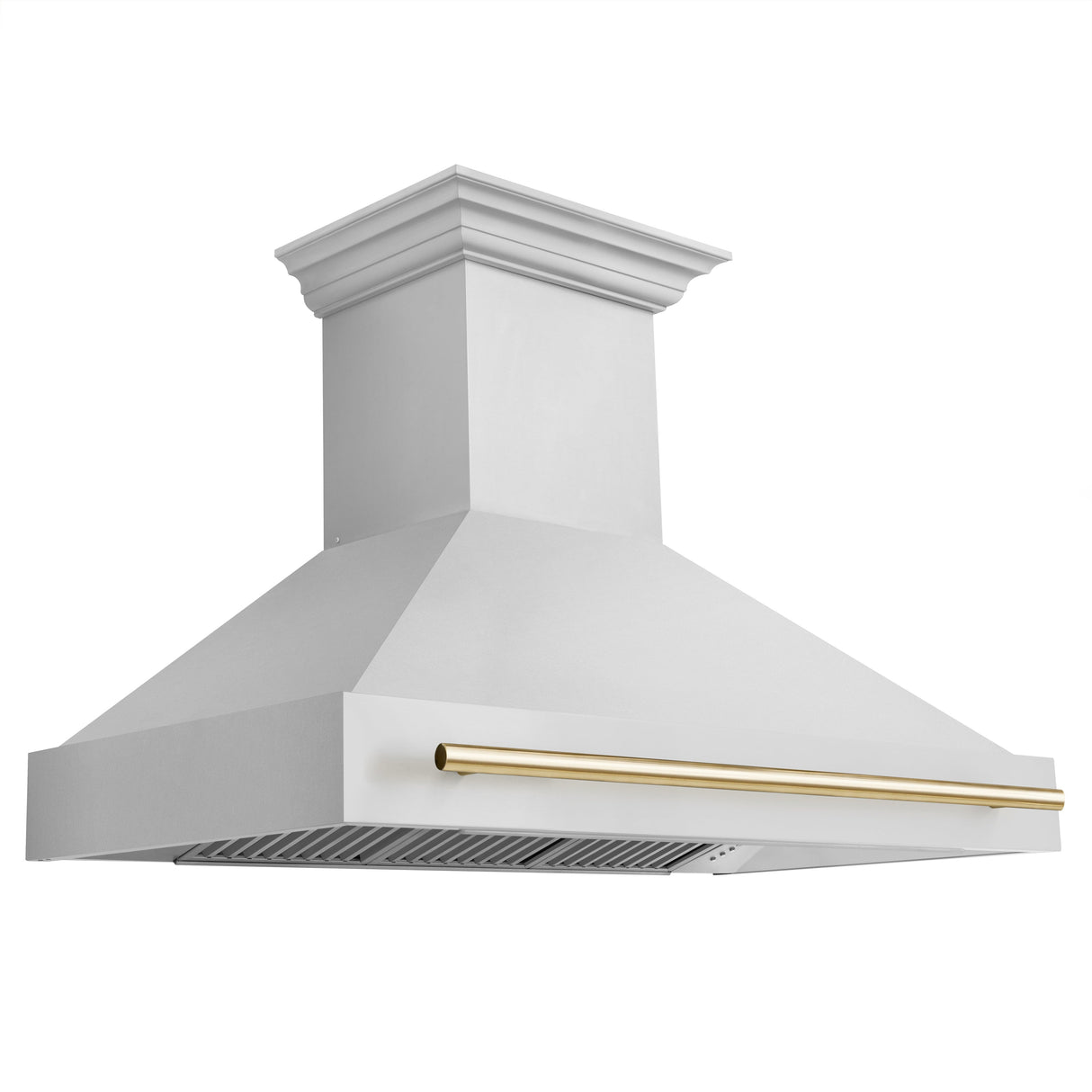 ZLINE 48" Autograph Edition Stainless Steel Range Hood with Stainless Steel Shell and Matte Black Handle (8654STZ-48-MB)