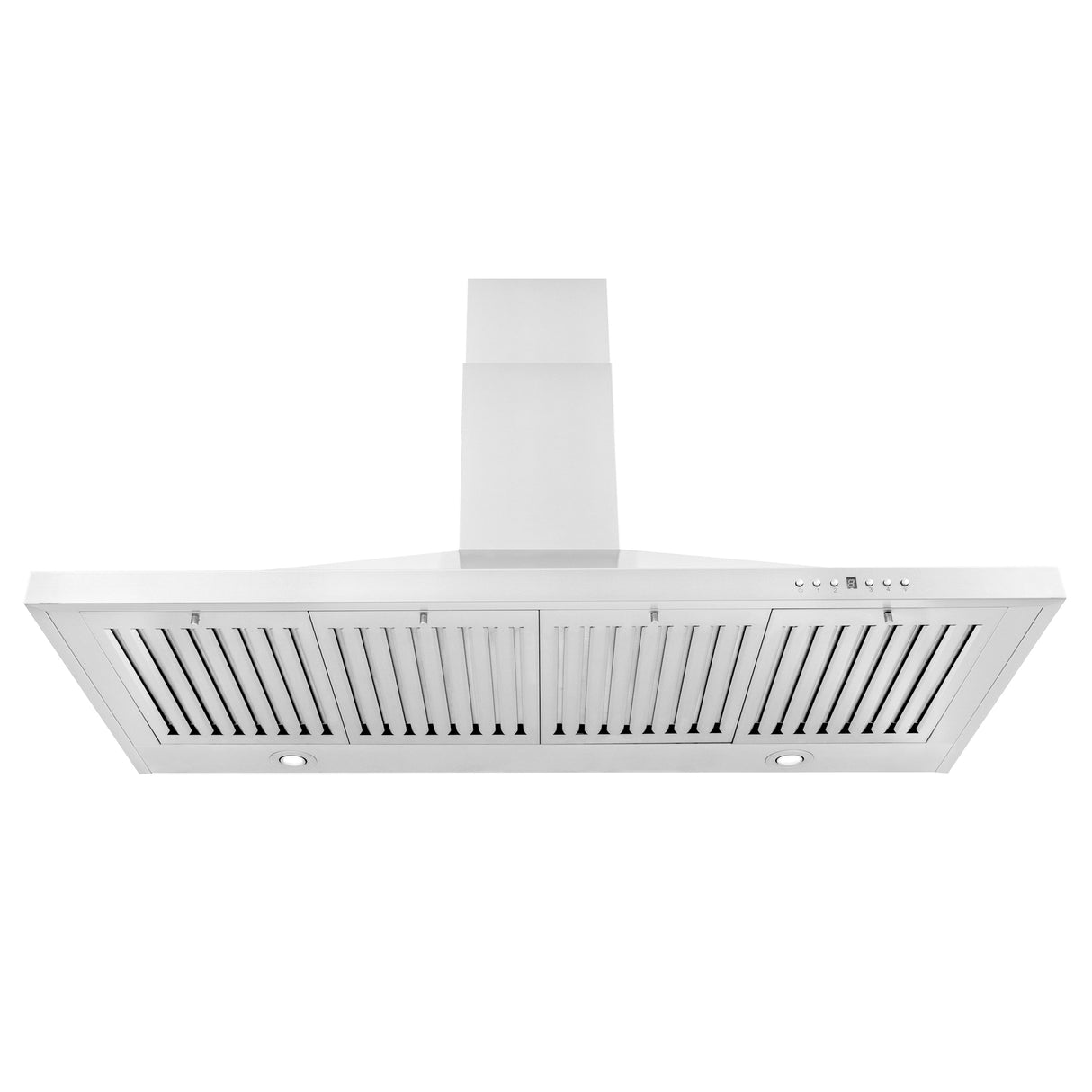 ZLINE 48" Convertible Wall Mount Range Hood in Stainless Steel with Set of 2 Charcoal Filters, LED lighting and Dishwasher-Safe Baffle Filters (KB-CF-48)