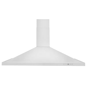 ZLINE 48" Convertible Wall Mount Range Hood in Stainless Steel with Set of 2 Charcoal Filters, LED lighting and Dishwasher-Safe Baffle Filters (KB-CF-48)