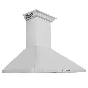 ZLINE 30" CrownSound Ducted Vent Wall Mount Range Hood in Stainless Steel with Built-in Bluetooth Speakers (KF1CRN-BT-30)