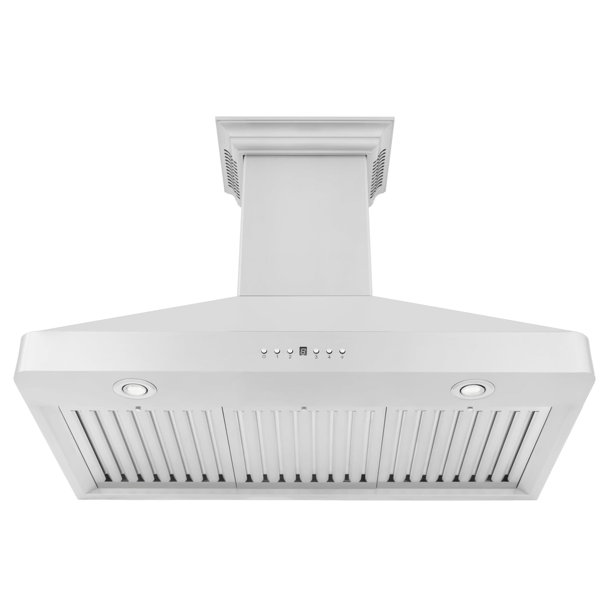 ZLINE 30" CrownSound Ducted Vent Wall Mount Range Hood in Stainless Steel with Built-in Bluetooth Speakers (KF2CRN-BT-30)