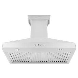 ZLINE 30" CrownSound Ducted Vent Wall Mount Range Hood in Stainless Steel with Built-in Bluetooth Speakers (KF2CRN-BT-30)