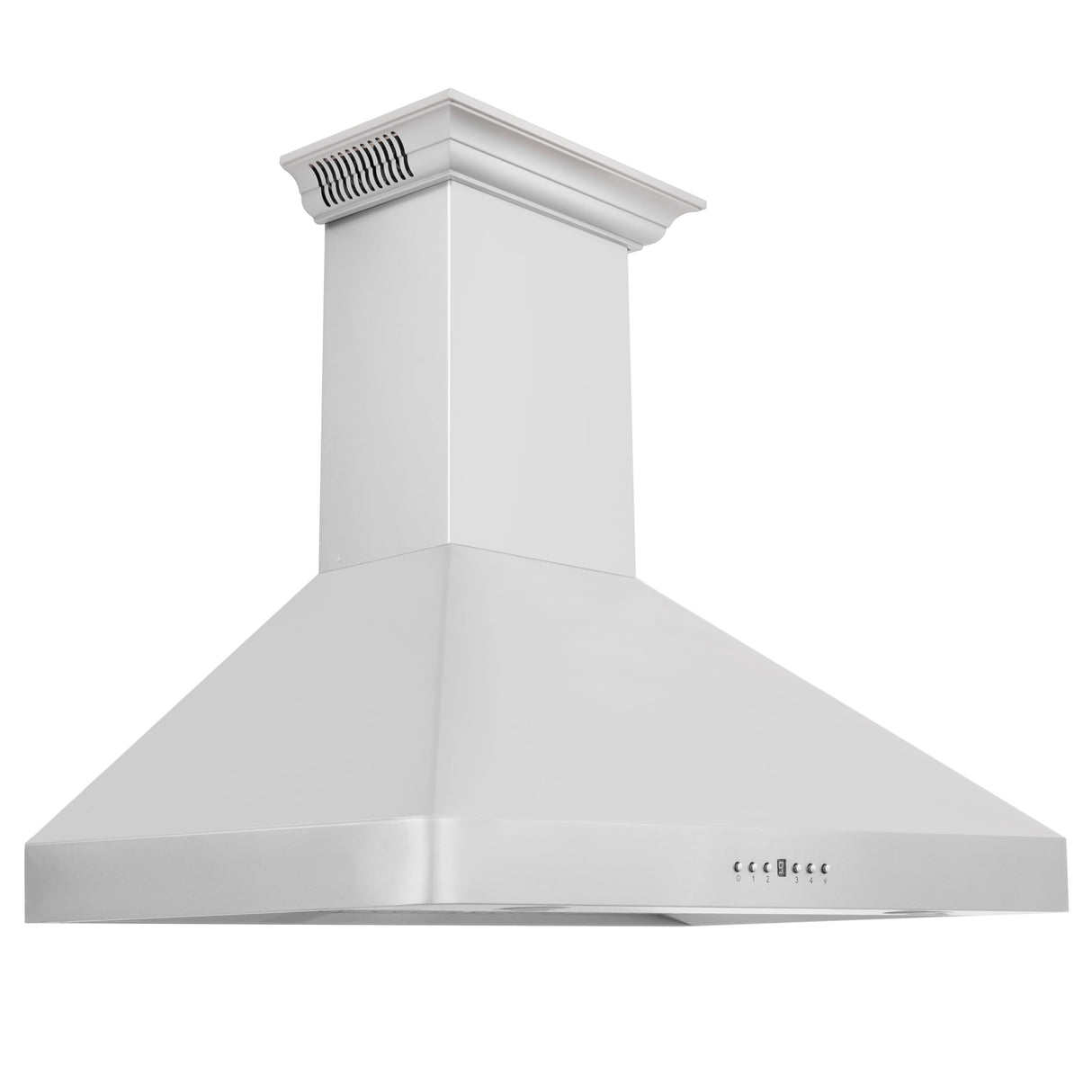 ZLINE 30" CrownSound Ducted Vent Wall Mount Range Hood in Stainless Steel with Built-in Bluetooth Speakers (KF2CRN-BT-30)