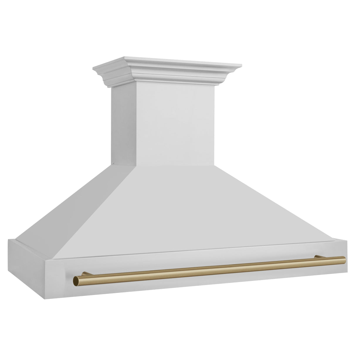 ZLINE 48" Autograph Edition Stainless Steel Range Hood with Stainless Steel Shell and Champagne Bronze Handle (8654STZ-48-CB)