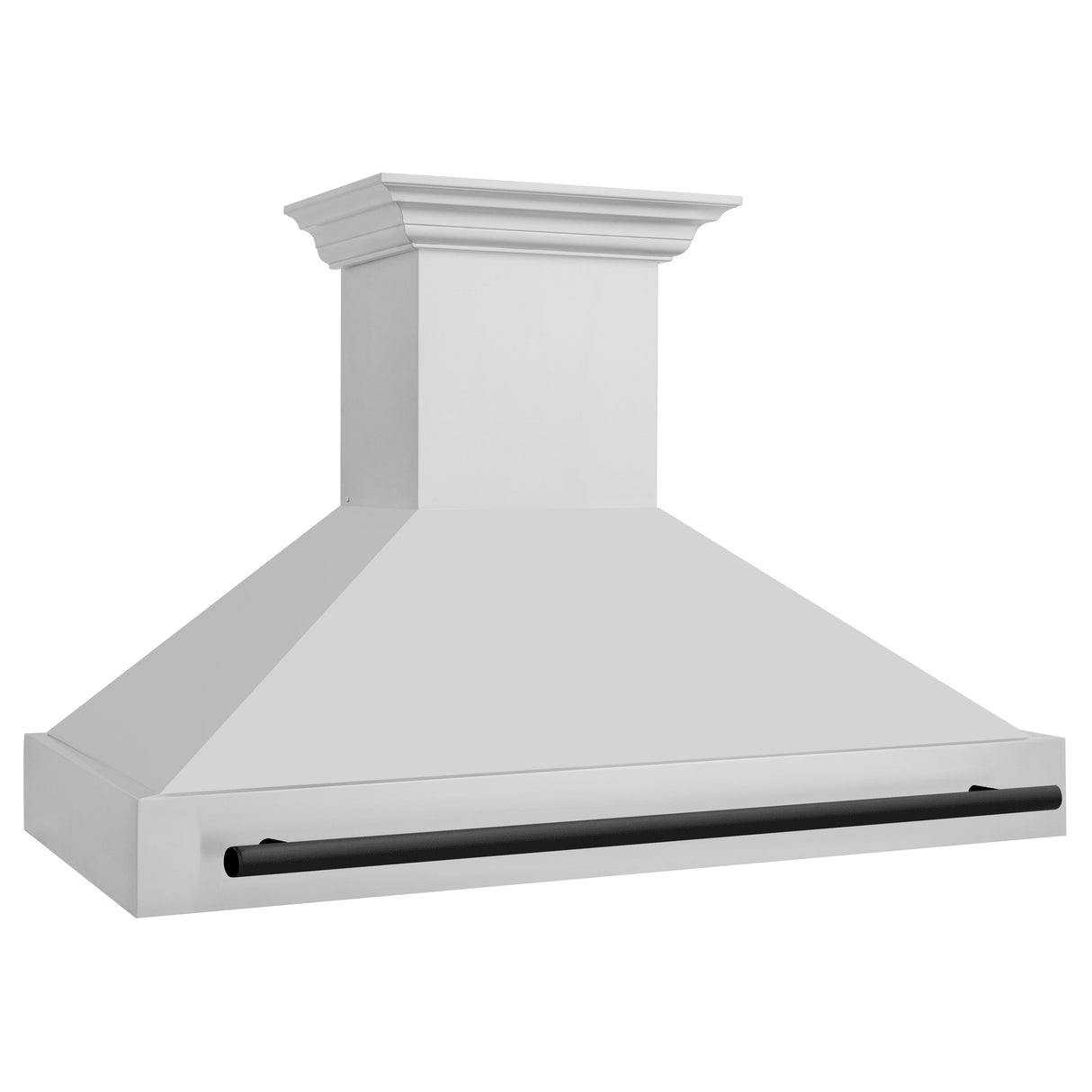 ZLINE 48" Autograph Edition Stainless Steel Range Hood with Stainless Steel Shell and Matte Black Handle (8654STZ-48-MB)