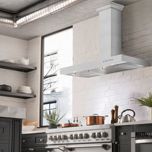 ZLINE 48" Convertible Vent Wall Mount Range Hood in Stainless Steel (KE-48)