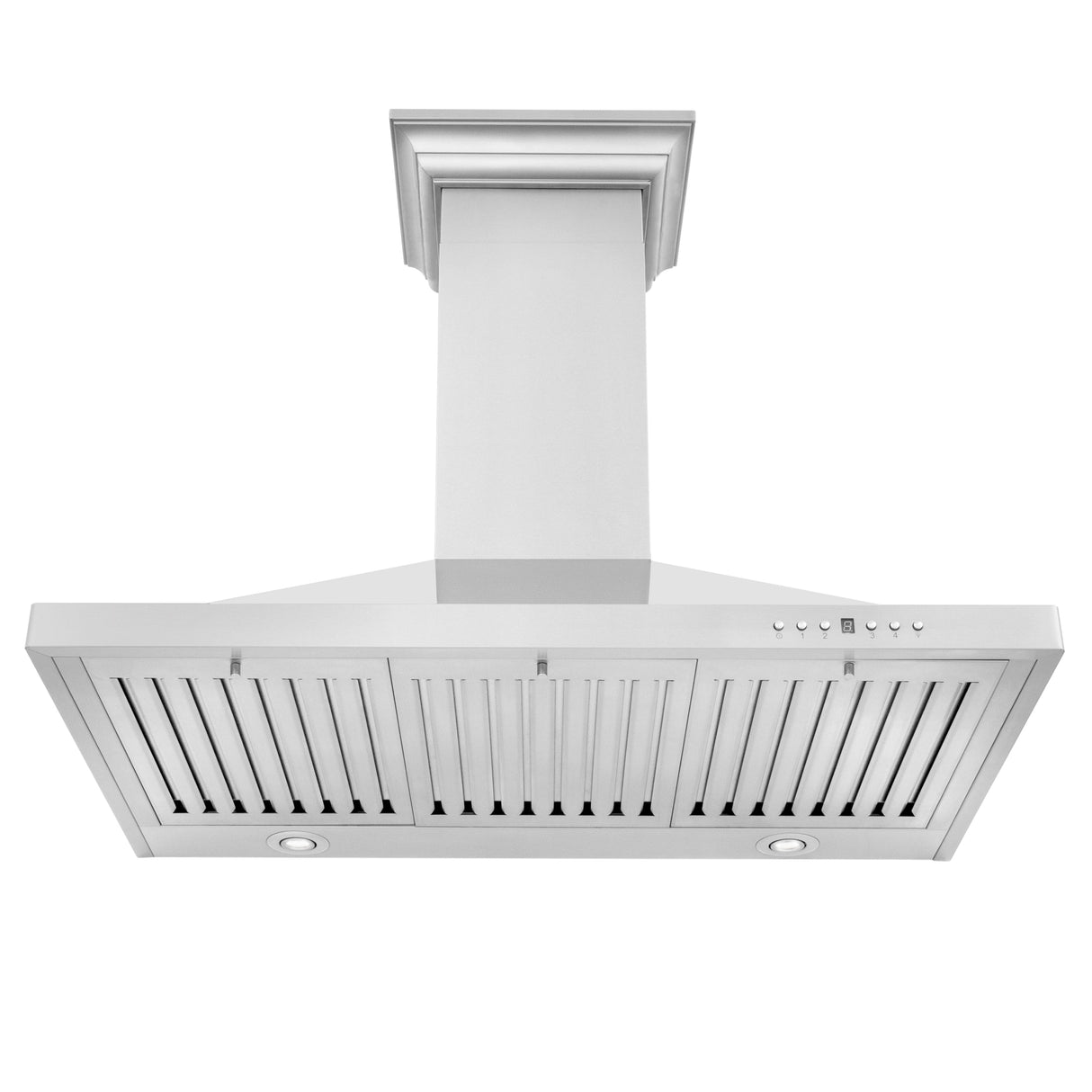 ZLINE 30" Convertible Vent Wall Mount Range Hood in Stainless Steel with Crown Molding (KBCRN-30)