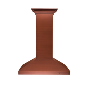 ZLINE 36" Designer Series Copper Convertible Vent Island Mount Range Hood (8KL3iC-36)