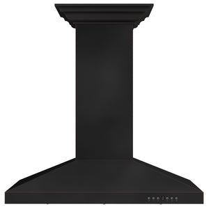 ZLINE 36" Designer Series Oil-Rubbed Bronze Convertible Vent Island Mount Range Hood (8KL3iB-36)