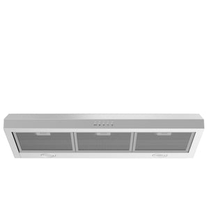 ZLINE 30" 280 CFM Ducted Under Cabinet Range Hood in Stainless Steel - Hardwired Power (615-30)