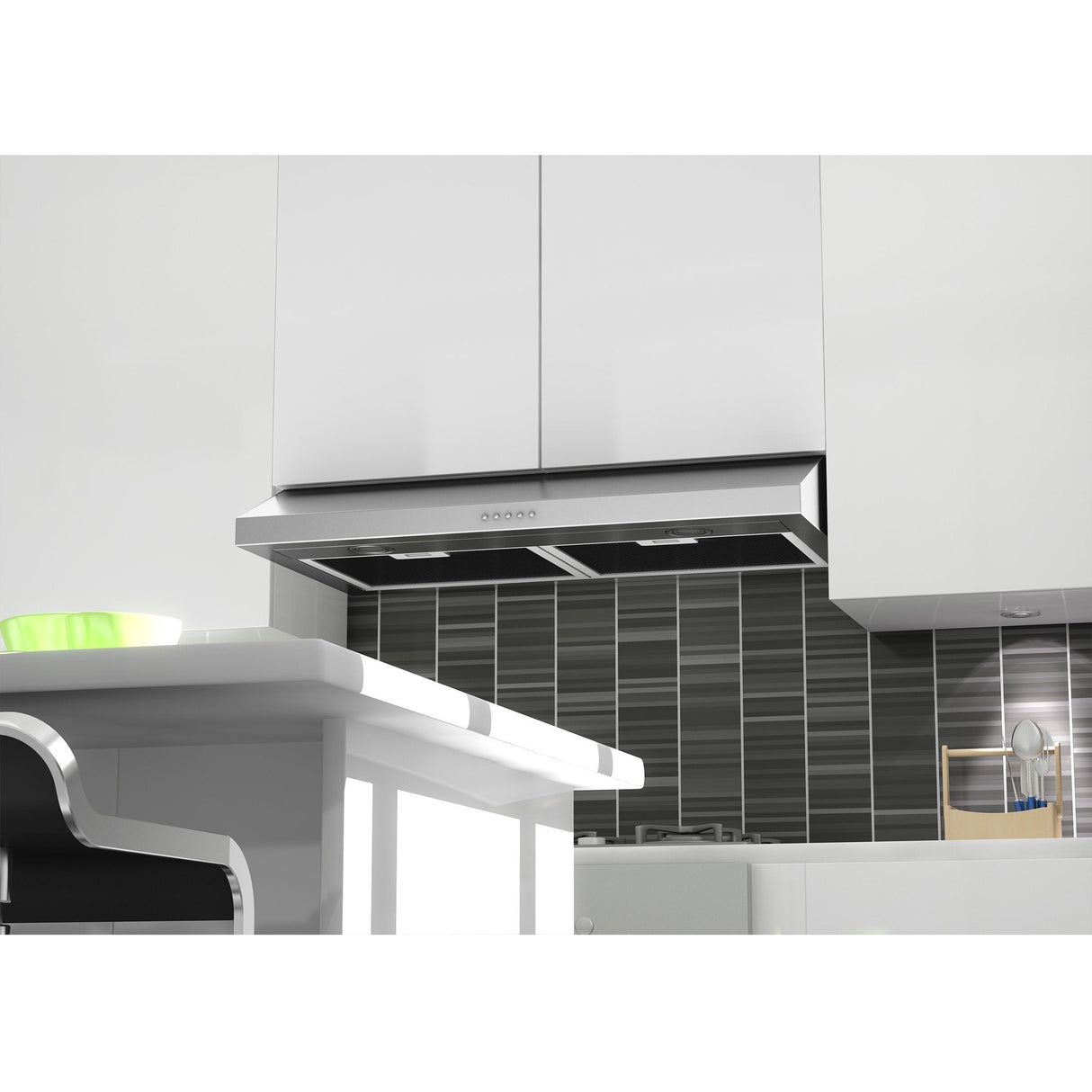 ZLINE 30" 280 CFM Ducted Under Cabinet Range Hood in Stainless Steel - Hardwired Power (615-30)