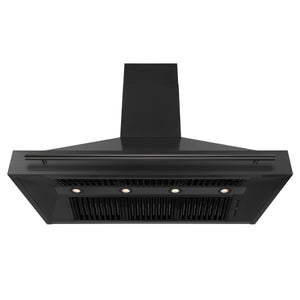 ZLINE 48" Black Stainless Steel Range Hood with Black Stainless Steel Handle (BS655-48-BS)