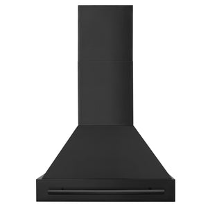 ZLINE 48" Black Stainless Steel Range Hood with Black Stainless Steel Handle (BS655-48-BS)