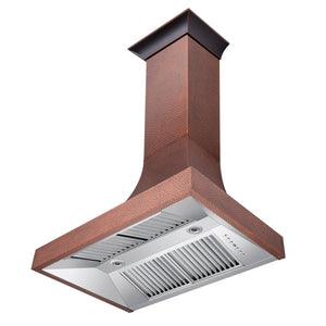 ZLINE 30" Designer Series Hand-Hammered Copper Finish Ducted Wall Range Hood (8632H-30)