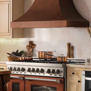 ZLINE 30" Designer Series Hand-Hammered Copper Finish Ducted Wall Range Hood (8632H-30)